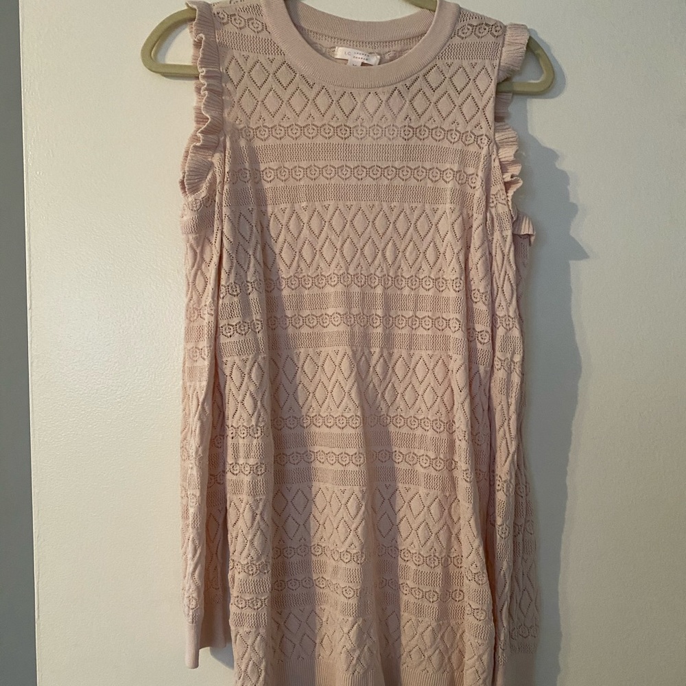 Light Pink Cold Shoulder Blouse